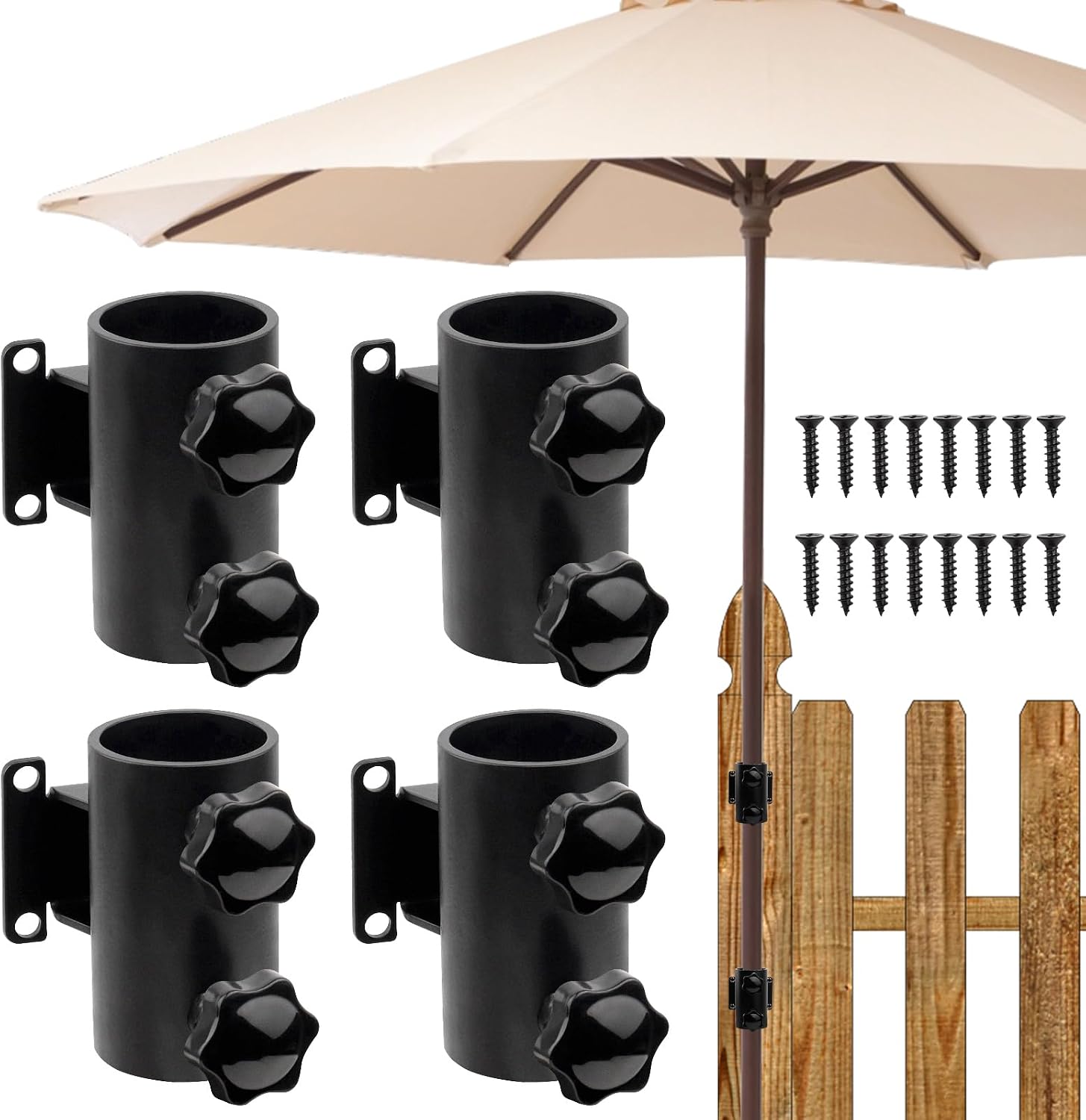 MOOKEERF Umbrella Deck Mount - Heavy Duty Holder