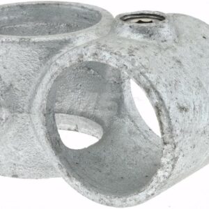 PRO-SAFE Galvanized Pipe Rail Fitting - 1.5" Crossover