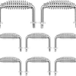 8-Pack Stainless Steel Spring Handles for Grills & Stoves
