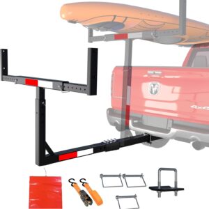 TRUSOON Truck Bed Extender Hitch Mount, 2-in-1 Kayak Extender