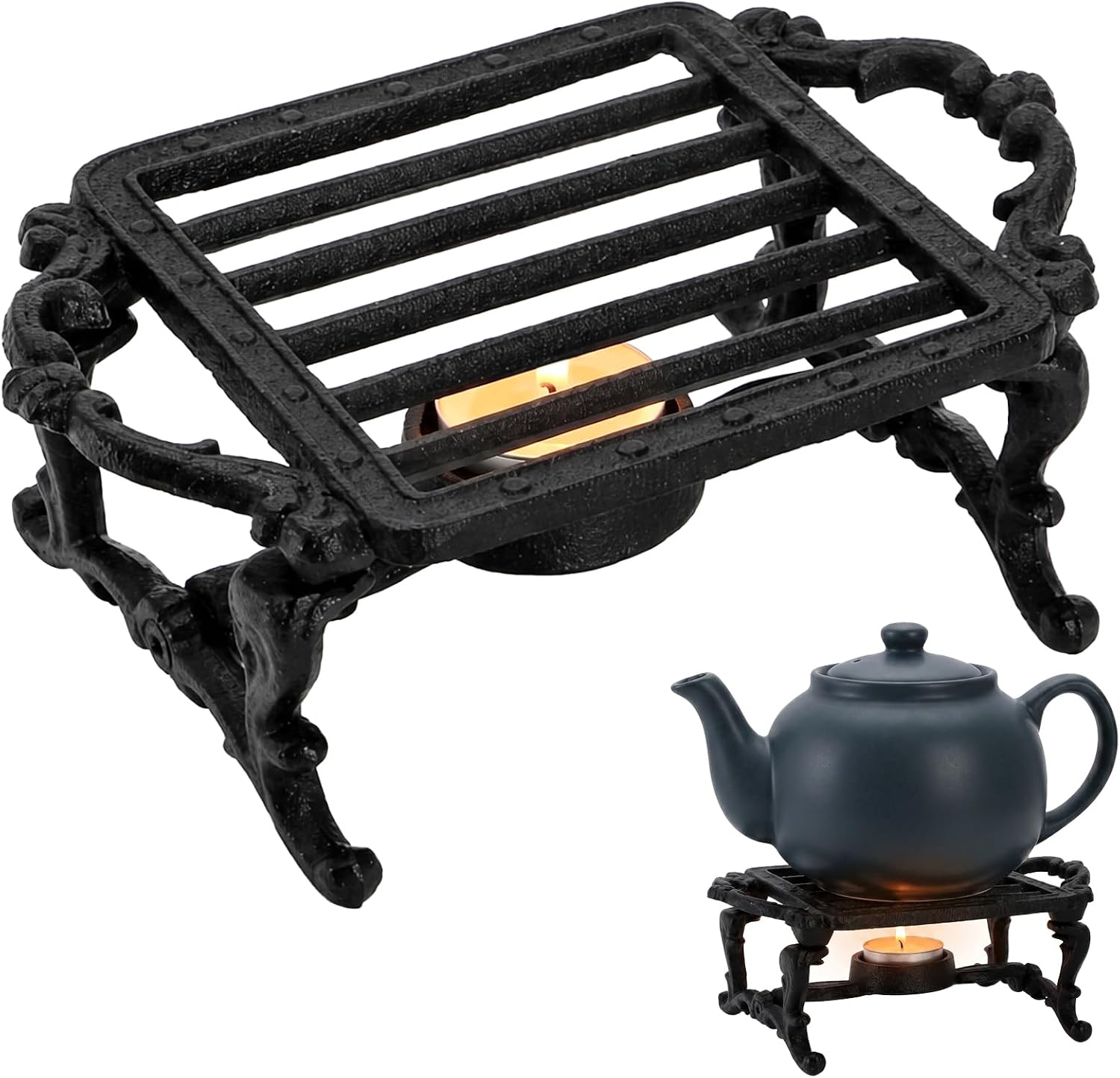 Nagpew Cast Iron Teapot Warmer for Tea & Coffee
