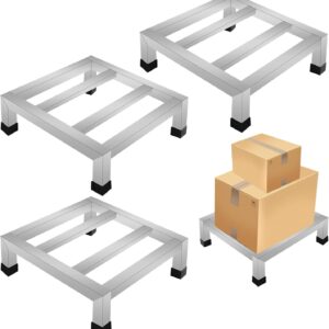 GRETJOB 3-Pack Stainless Steel Dunnage Racks - 1000LB Capacity
