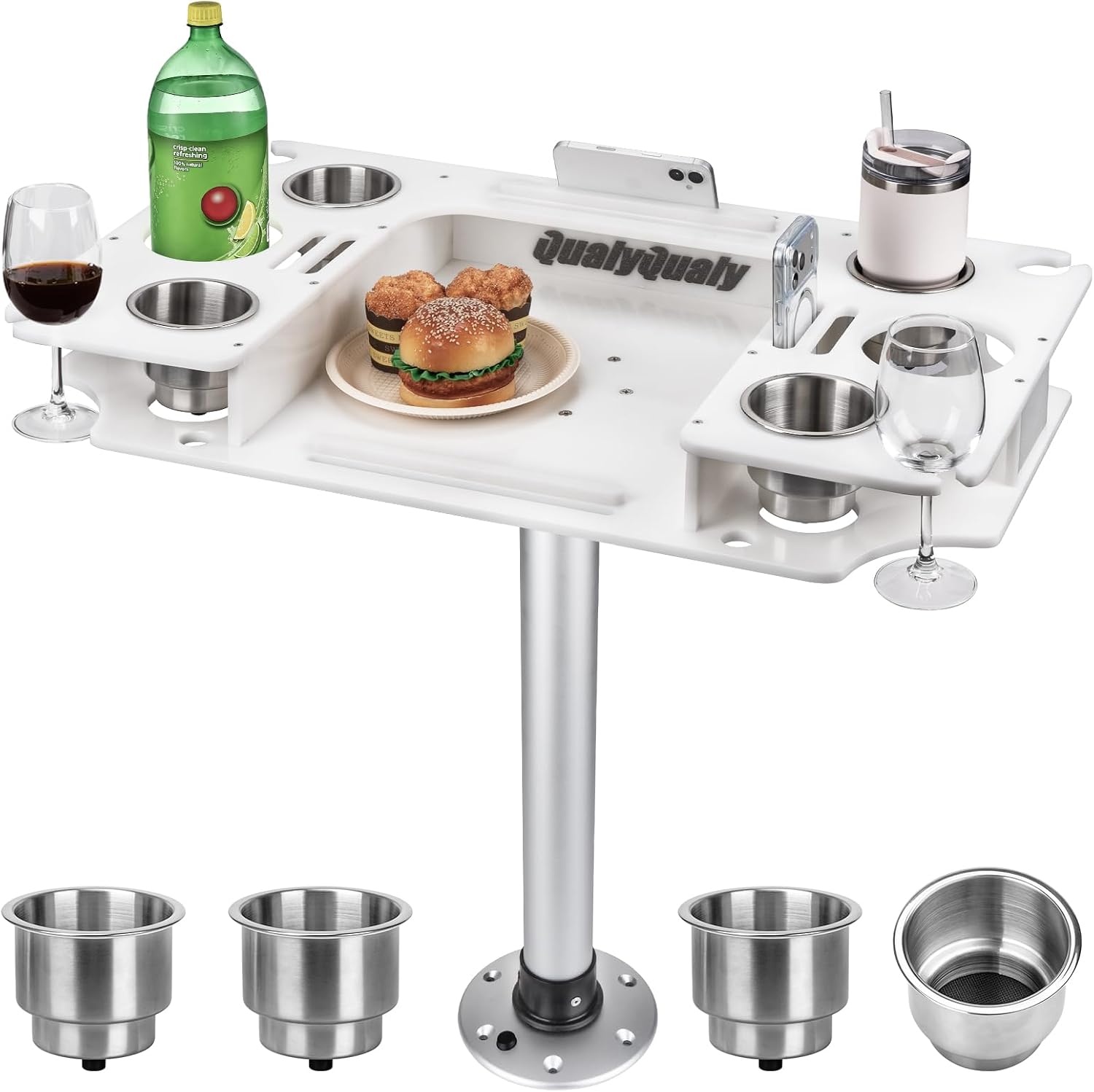 QualyQualy Boat Table Set – 18x32 Removable Marine Table
