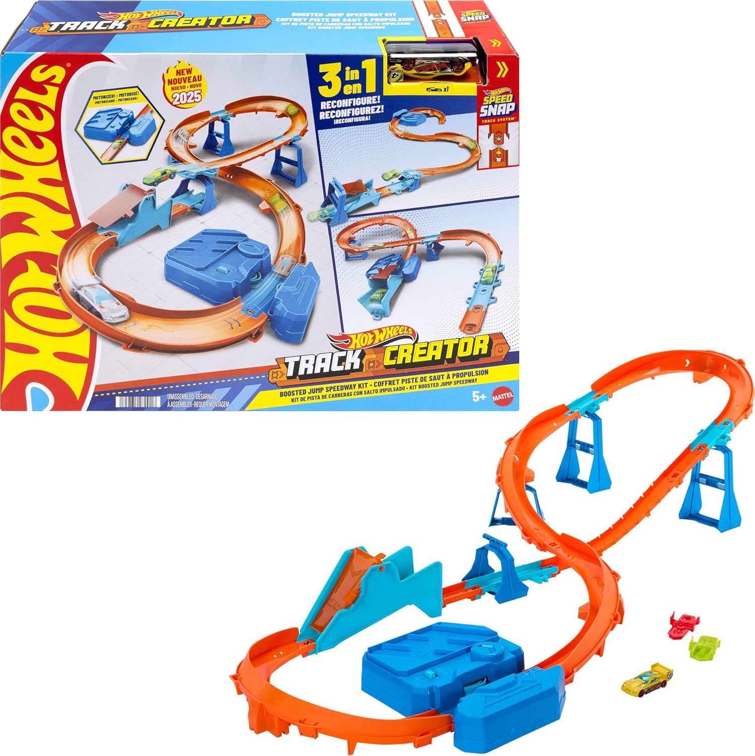 Hot Wheels Boosted Jump Speedway Track Set