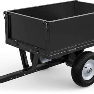 YITAMOTOR 500lb Heavy Duty Dump Trailer, Black