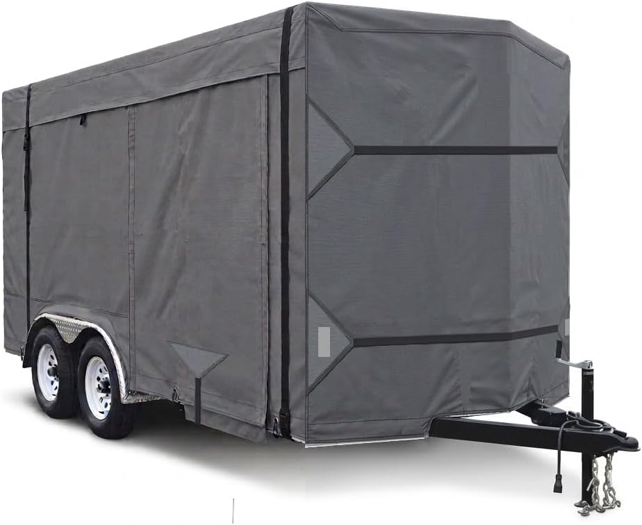 GEARFLAG Heavy-Duty Trailer Cover 7x14ft V-Nose