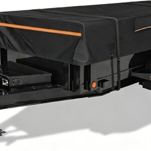 Black Trailer Cover for Lawrimore 7x14' Dump Trailer