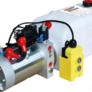 12V DC Hydraulic Pump 6 Qt Double Acting 3200 PSI