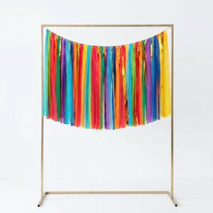 PapaKit 5ft Festive Colorful Photo Backdrop - Ready to Hang