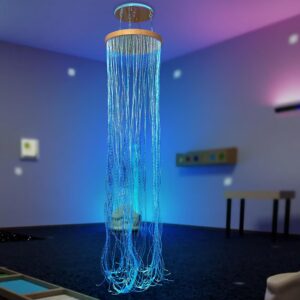 Galaxy Glow Fiber Curtain - Remote Color LED Decor