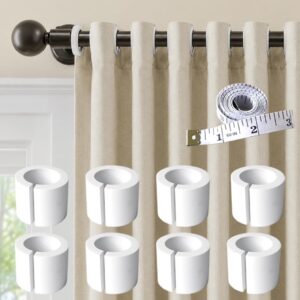 8Pcs Curtain Spacers for Grommet Drapes, 50mm White Foam