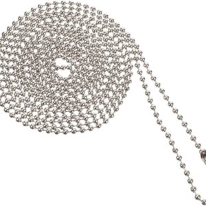 Beavorty Metal Beaded Chain for Roller Blinds 133.85in Silver