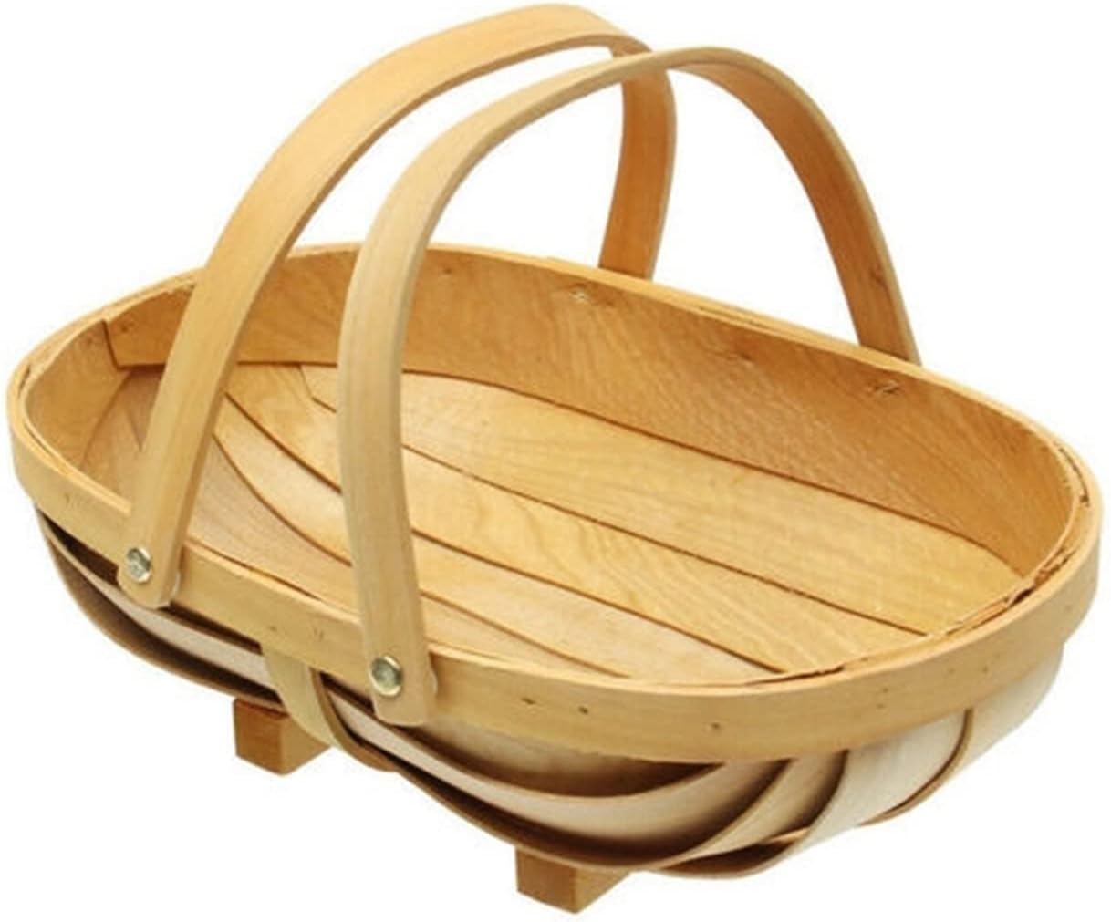 XIAOHUANG Wooden Garden Fruit Basket - Sussex Trug