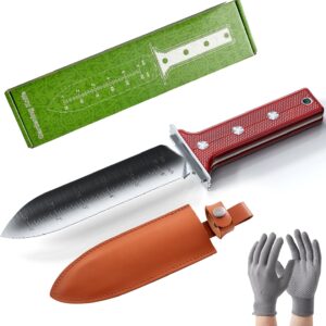 AKAKD Hori Hori Garden Knife with Sheath