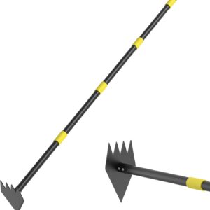 Heavy-Duty Garden Hoe, 60" Adjustable, Rust-Resistant