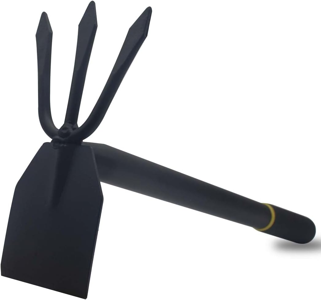Lehood 2-in-1 Garden Hoe & Cultivator, 16" Carbon Steel