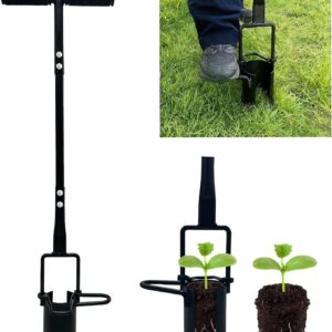 Saxhexx Bulb Planter Tool with Long Handle - Heavy-Duty Planting Tool