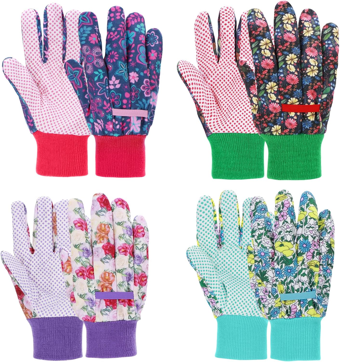 Women's Floral Garden Gloves - Soft & Breathable