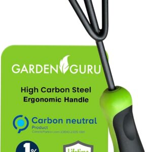 Garden Guru Hand Cultivator - Rust-Resistant Steel Tool
