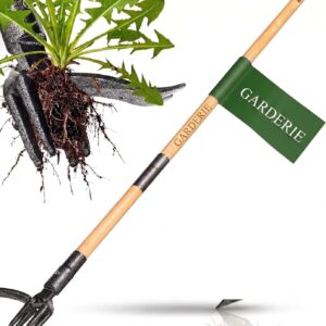 Premium Stand-Up Weed Puller, 4-Claw Steel Head