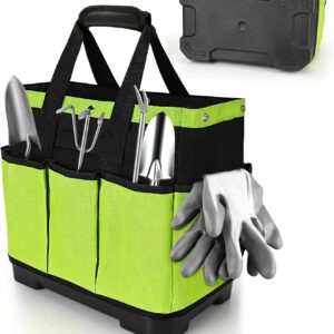 Heavy-Duty Garden Tool Bag with Waterproof Base by JUBOR