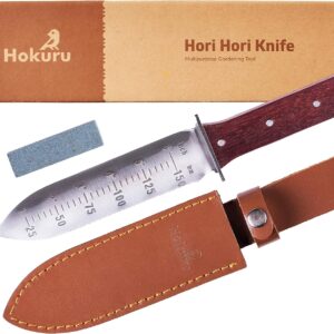Hori Hori Knife with Sheath & Sharpening Stone