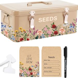 JarThenaAMCS Seed Organizer Kit with Wildflower Design