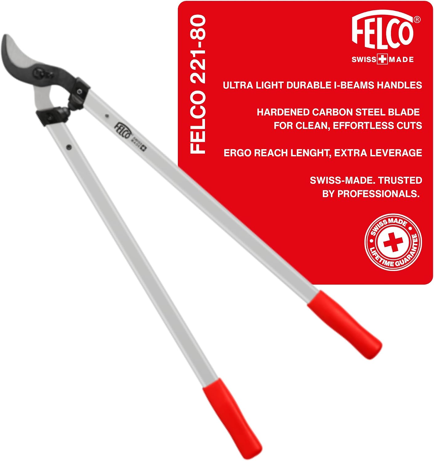 FELCO F221-80 Swiss Loppers 32" - Precision Tree Trimmers