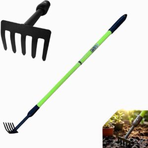 JYI&FORGE Telescopic Hand Rake, 27-39" Adjustable