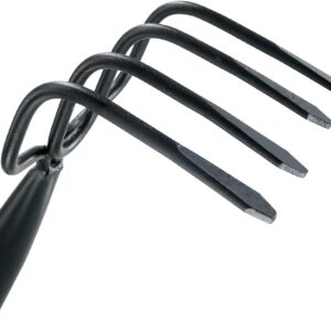 Colwelt 4-Tine Garden Cultivator Rake, 59"