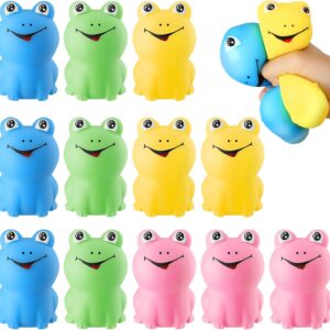 Meooeck Frog Stress Balls - 12 Pcs Fun Squeeze Fidget Toys