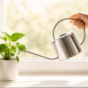 Bamworld 1L Stainless Steel Watering Can