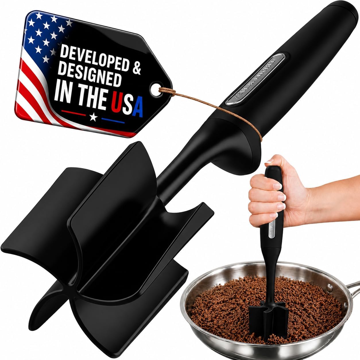 Zulay Kitchen 5-Blade Meat Chopper – Black