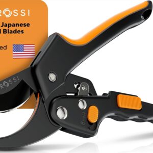 Heavy-Duty Ratchet Pruning Shears – 8” Anvil Garden Clippers