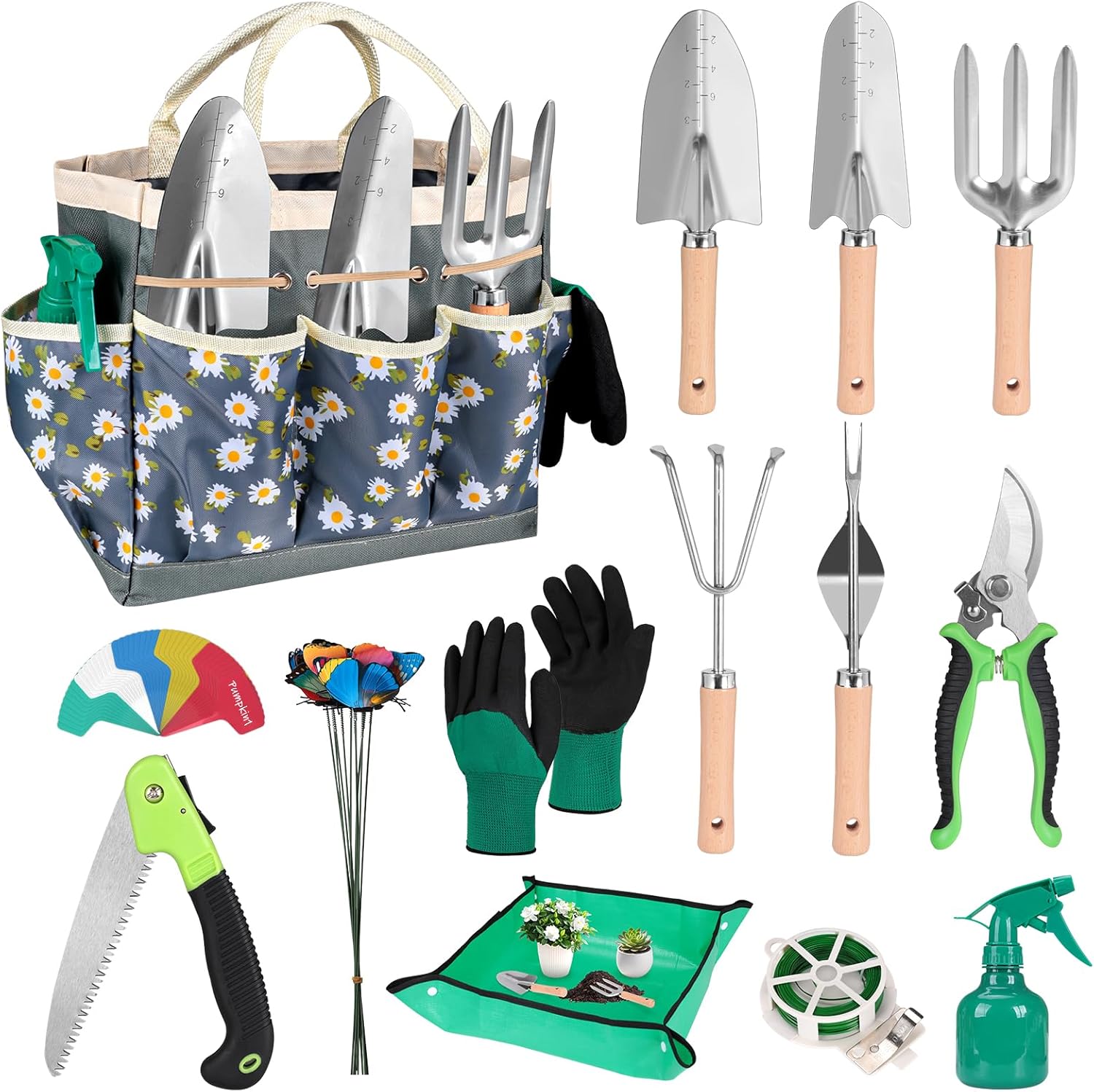 62-Piece Garden Tool Set – Heavy-Duty Gardening Kit