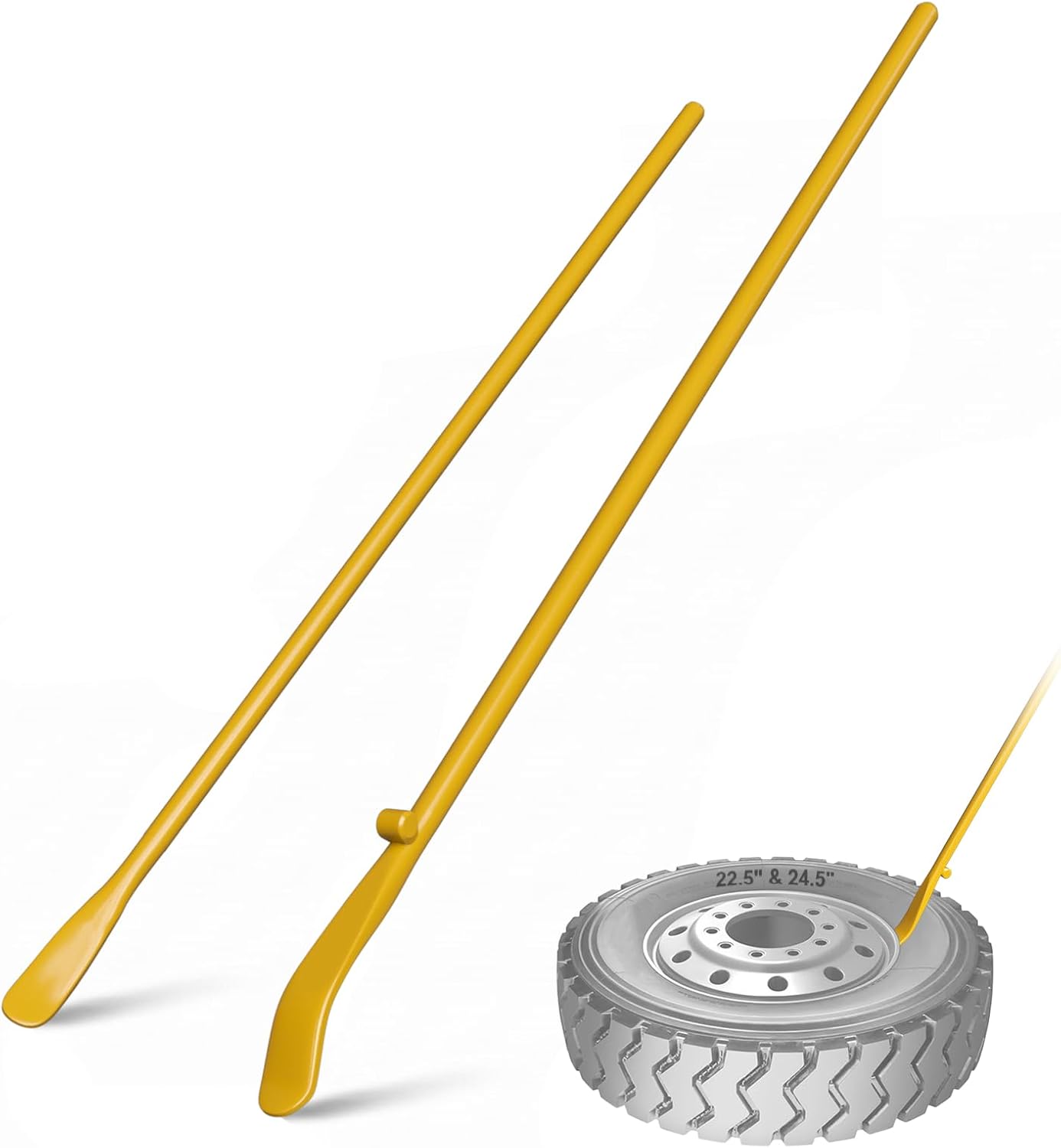 Yellow Semi Truck Tire Irons - 39" 2-PC Set