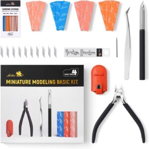 6-Piece Hobby Tool Set for Miniature Modeling