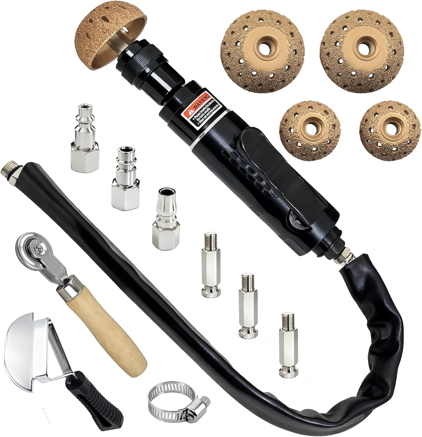 FENGCHUNS Heavy Duty Tire Repair Kit w/ Buffer & Patches
