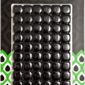Rabaconda Motorcycle Wheel Weights 72pcs 5g Black