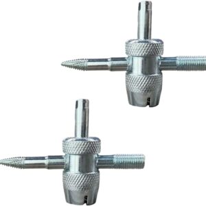 4-in-1 Tire Valve Core Tool Set - Universal Stem Remover Wrench