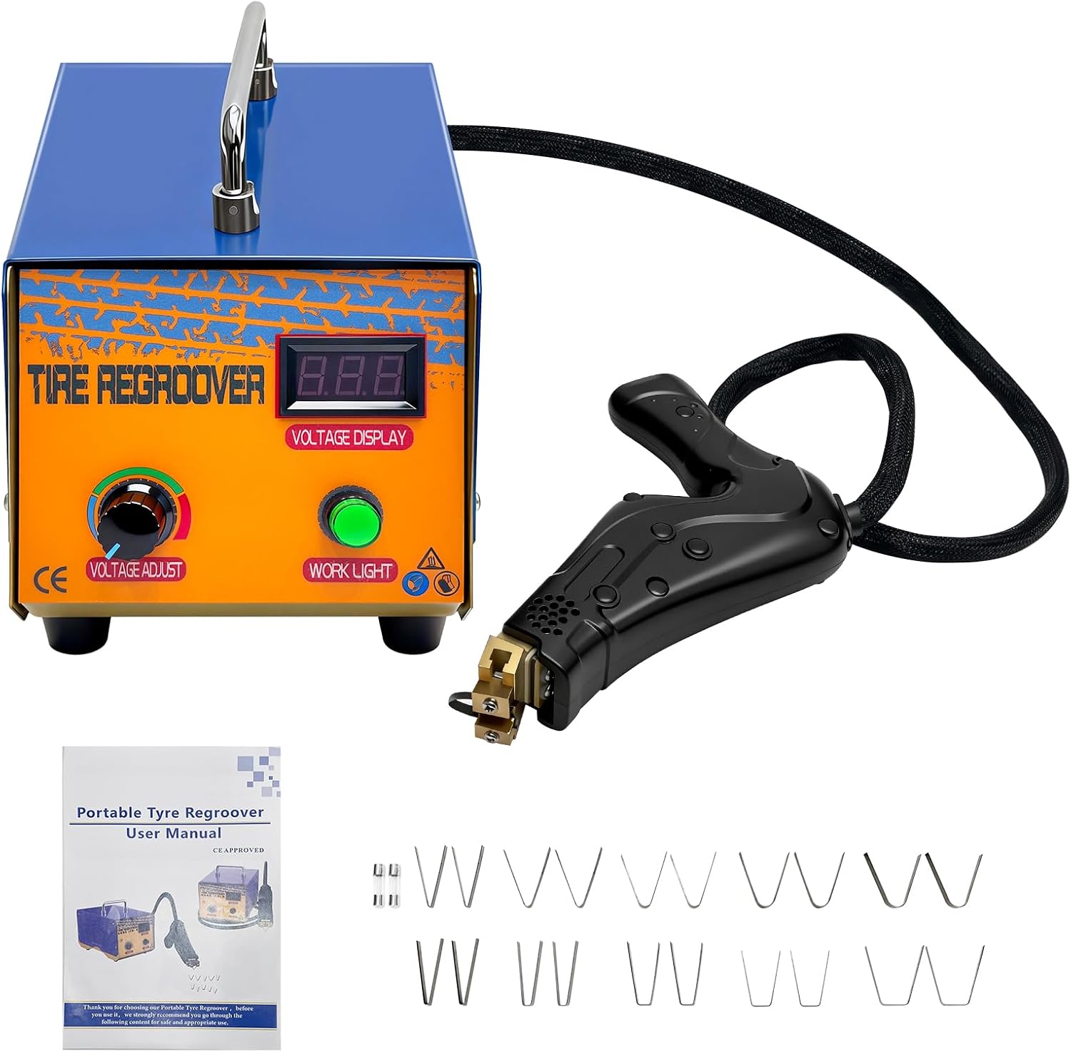 Professional 110V Tire Groover – 20 Blades, Rubber Engraving Tool