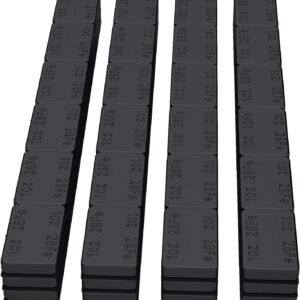 MIKKUPPA Black Wheel Weights - 72pcs, 1oz Each