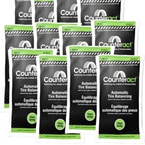 Counteract 16oz Tire Balance Beads Kit - 12 Pack w/ Caps & Cores