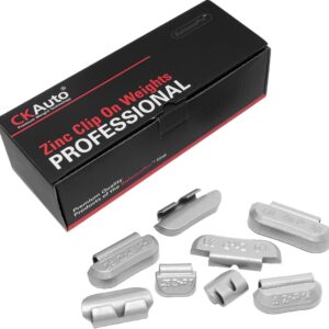 CKAuto 100pc Zinc Clip-On Wheel Weights Assortment