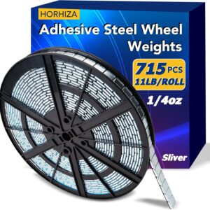 Adhesive Wheel Weights, 1/4oz, 715pcs, Silver