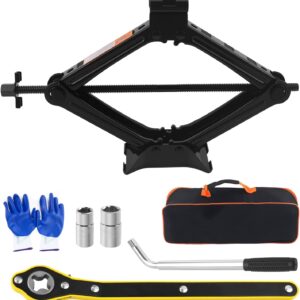 2T Heavy-Duty Scissor Jack & Car Tool Kit