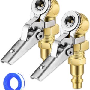 2-Piece 1/4" NPT Locking Air Chucks for Tires