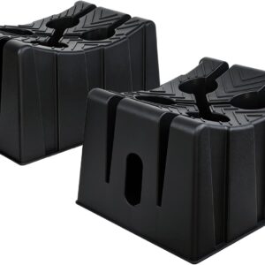 HOXWELL 8" Wheel Cradles (2-Pack) - Heavy Duty Car Lift Blocks