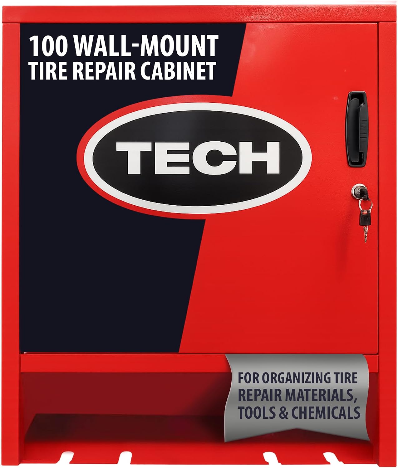 TECH 100 Garage Cabinet - Wall-Mounted Storage w/ Locking Door