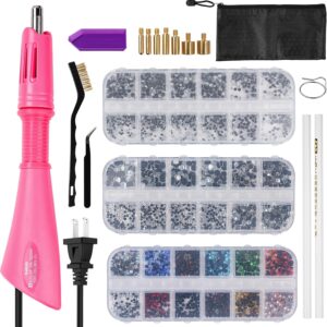 Maxmartt Hotfix Applicator Tool - Pink Rhinestone Setter Kit